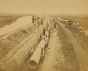 Acueducto de Venecia (nueva conducción). Obra del Dique